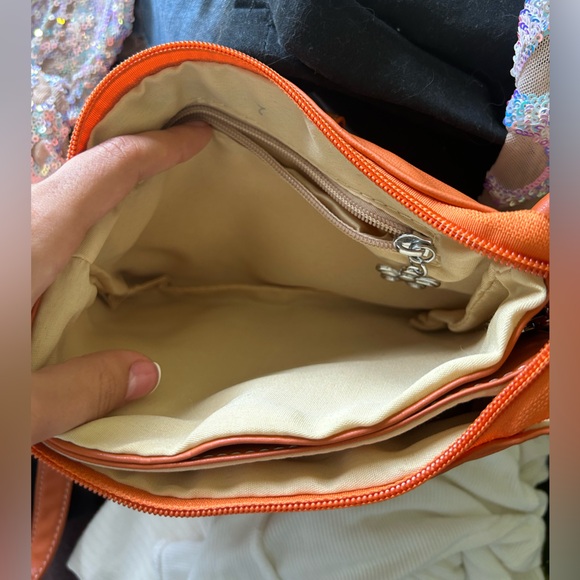 Vintage orange snake skin purse - Picture 5 of 8